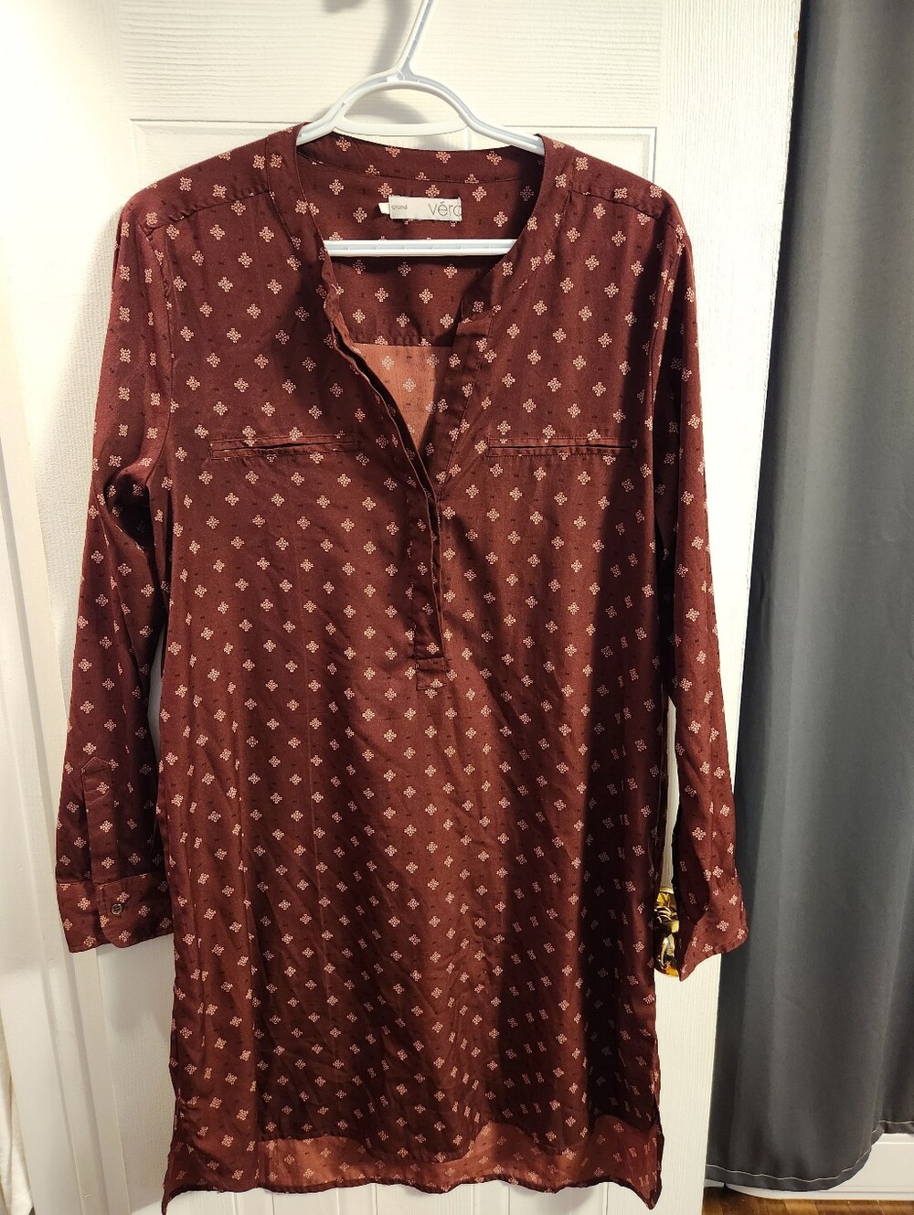 Vero Women's Rust High-Low Tunic Dress